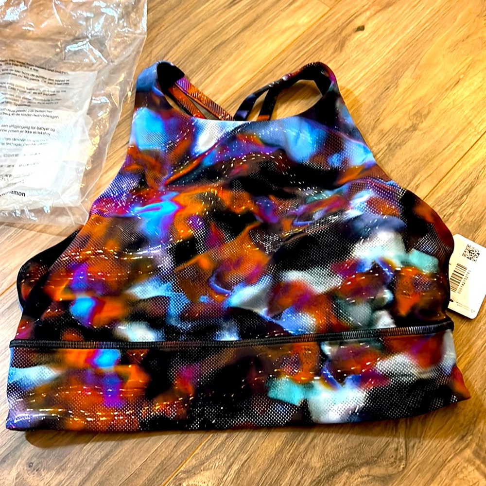 lululemon athletica Multi-Color Abstract Print Sports Bra